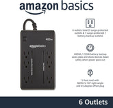 Amazon Basics - UPS de reserva 400VA 255W Batería de respaldo con protector contra sobretensiones